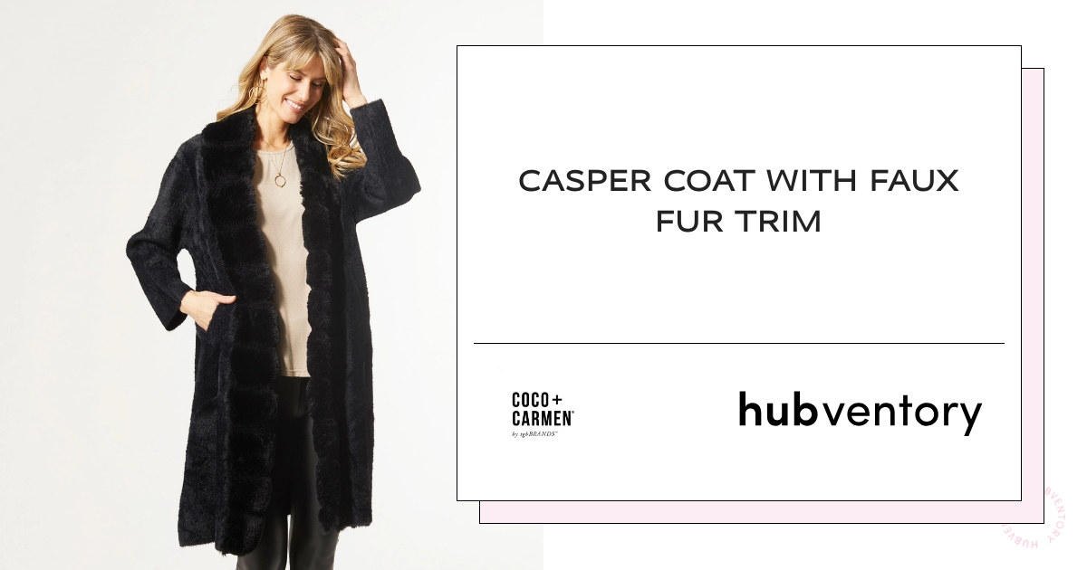 CASPER faux fur top coat