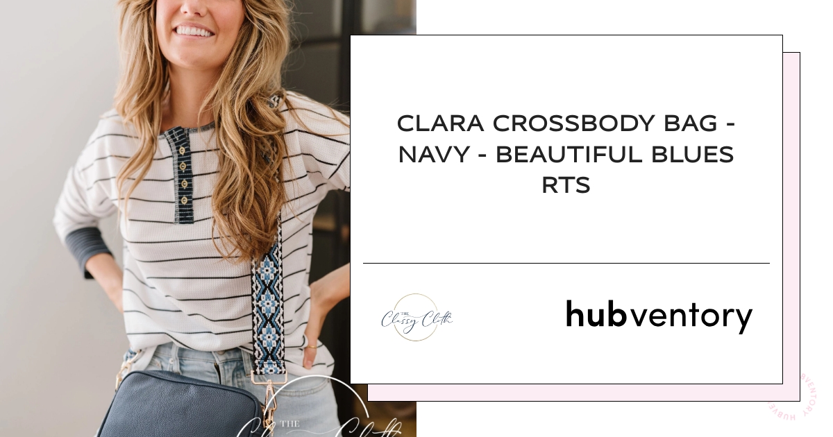 Clara Crossbody Bag - Navy Beautiful Blues RTS