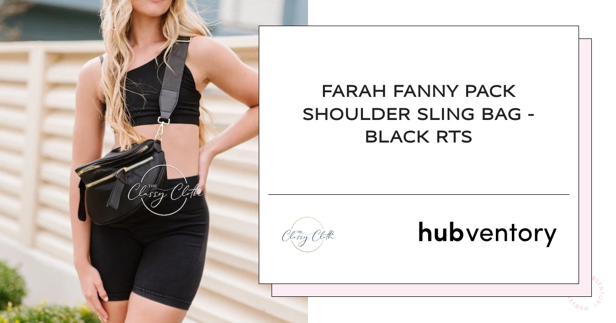 Farah Fanny Pack Shoulder Sling Bag - Black